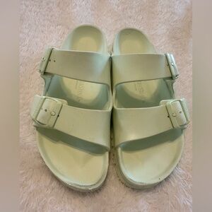 BIRKENSTOCK Mint Green Buckle Sandals